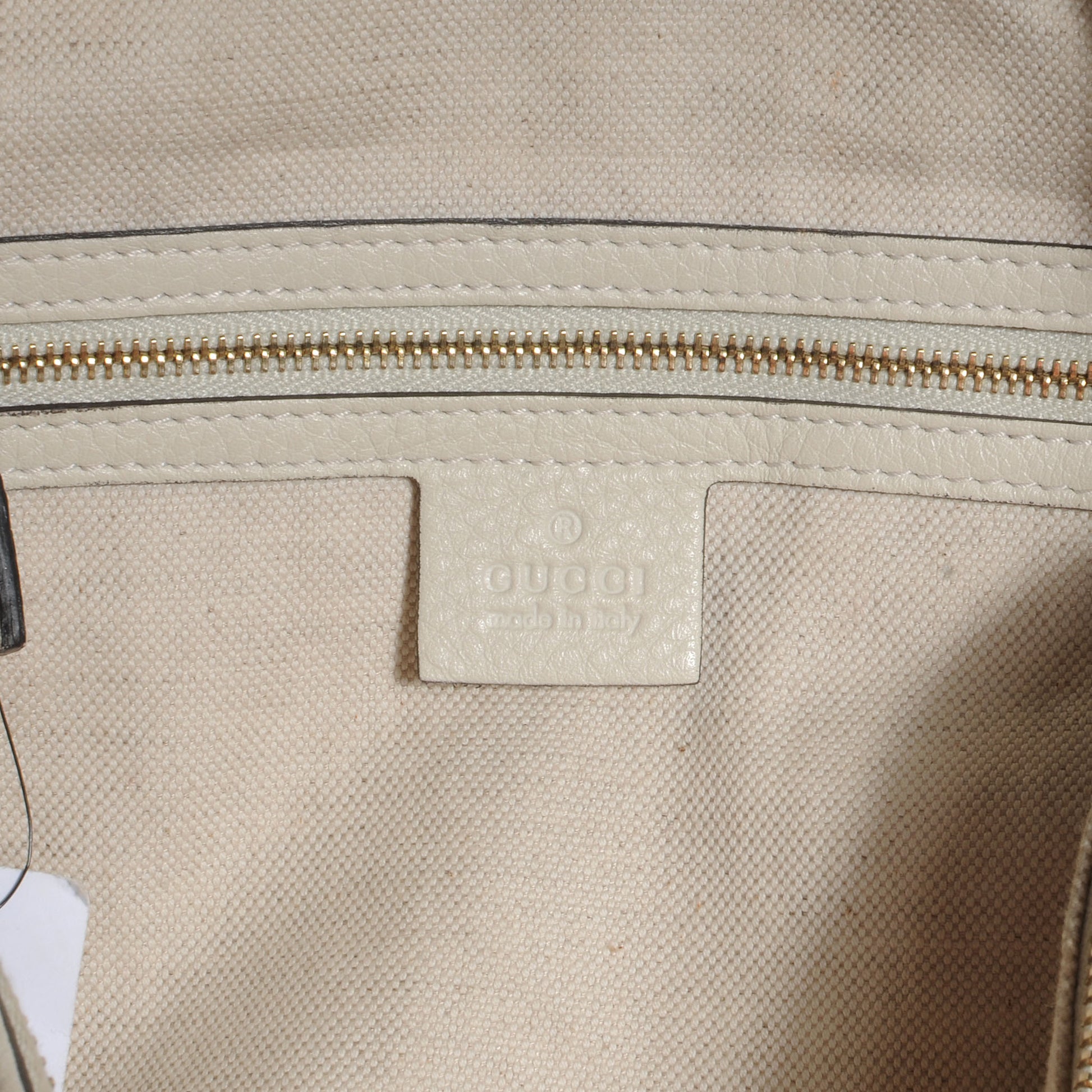 Gucci Leather Vintage Web Medium Boston Ivory 6 of 9