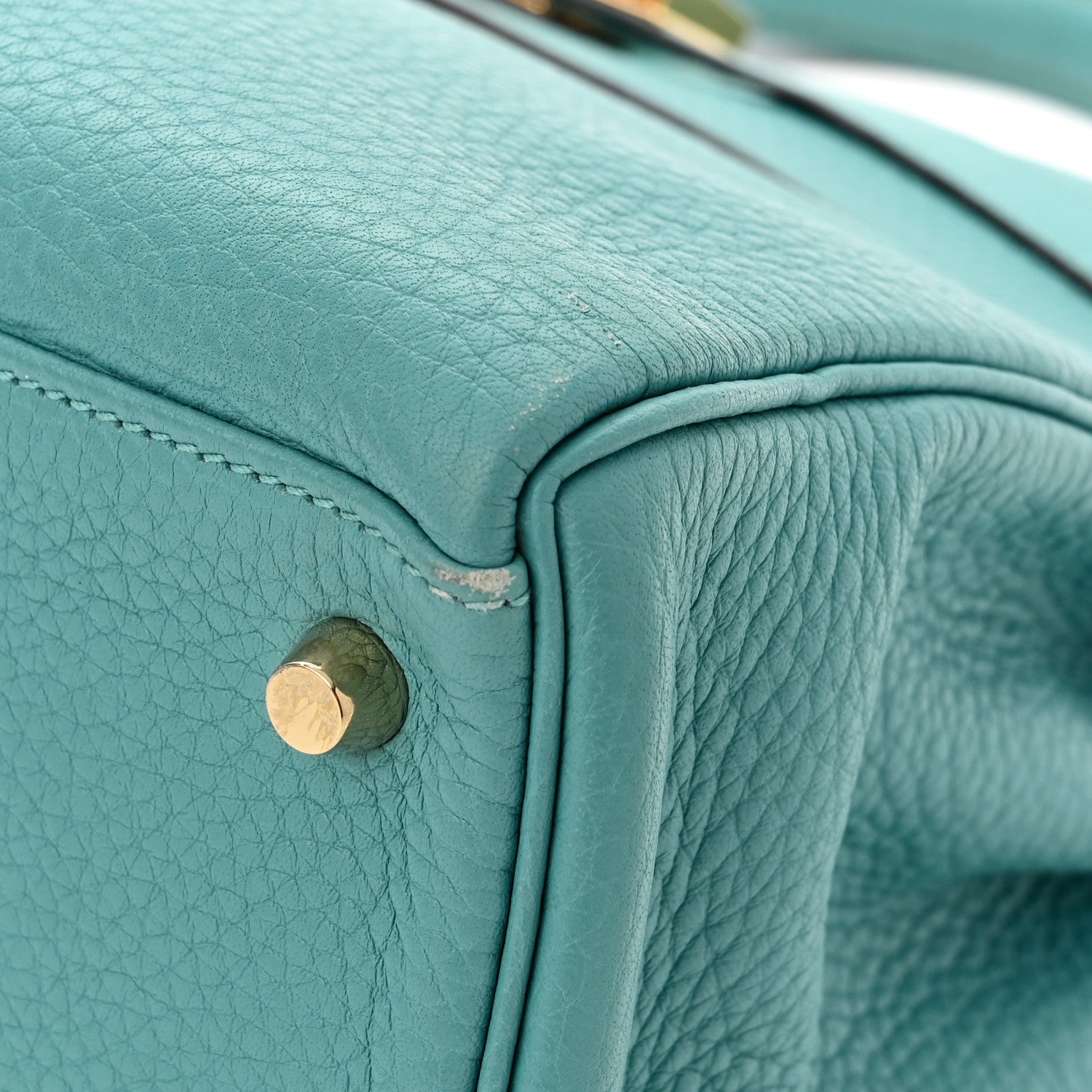 Hermes Togo Kelly Retourne 32 Bleu Atoll 18 of 19