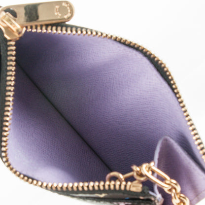 Louis Vuitton Monogram Multicolor Key Pouch Black Violet 5 of 7