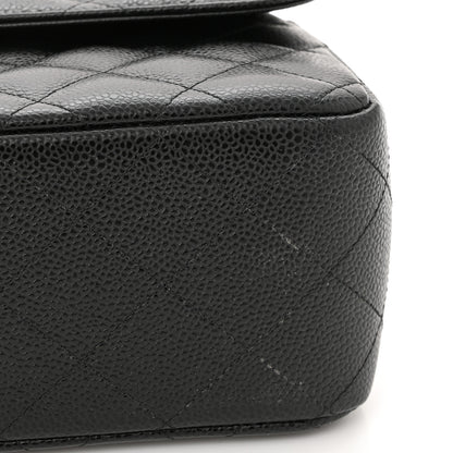 Chanel Caviar Quilted Jumbo Double Flap Black 11 of 11