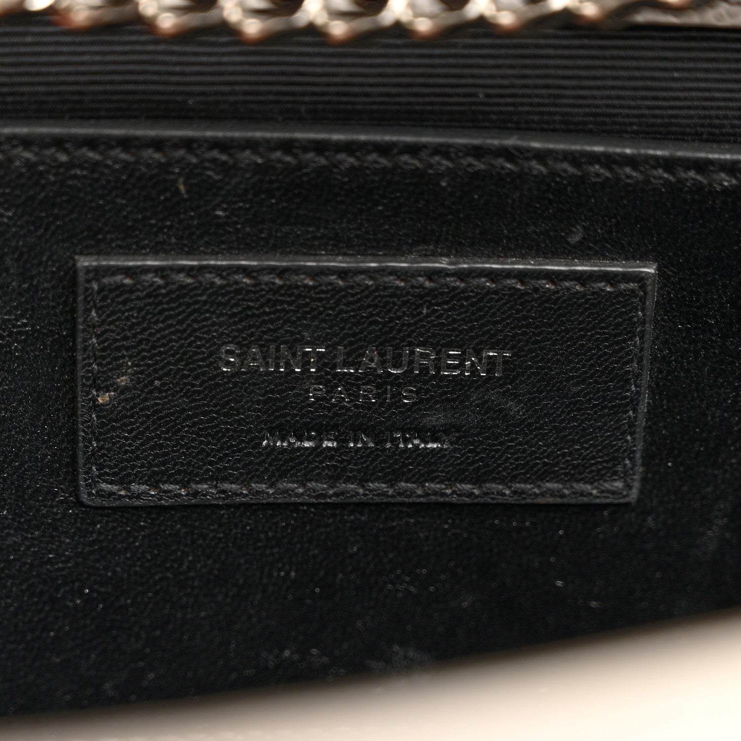 Saint Laurent Grain De Poudre Medium Classic Monogram Kate Satchel Souris 6 of 14