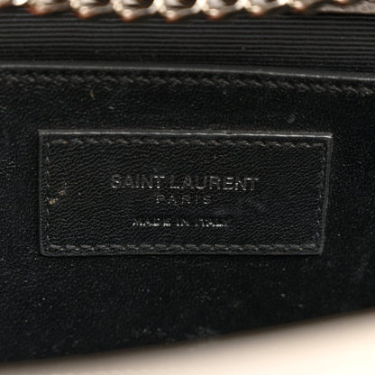 Saint Laurent Grain De Poudre Medium Classic Monogram Kate Satchel Souris 6 of 14