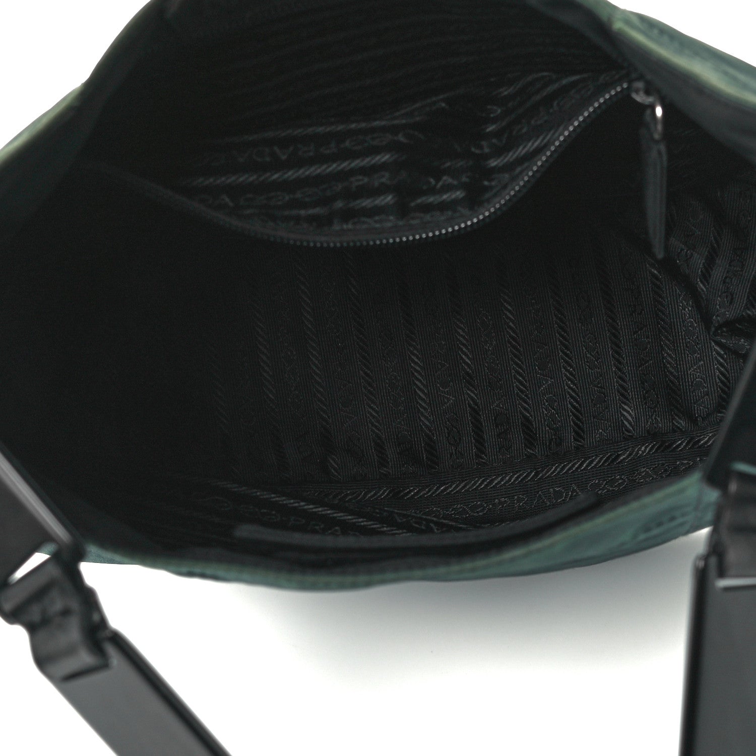 Prada Tessuto Nylon Tote Dark Green 5 of 11
