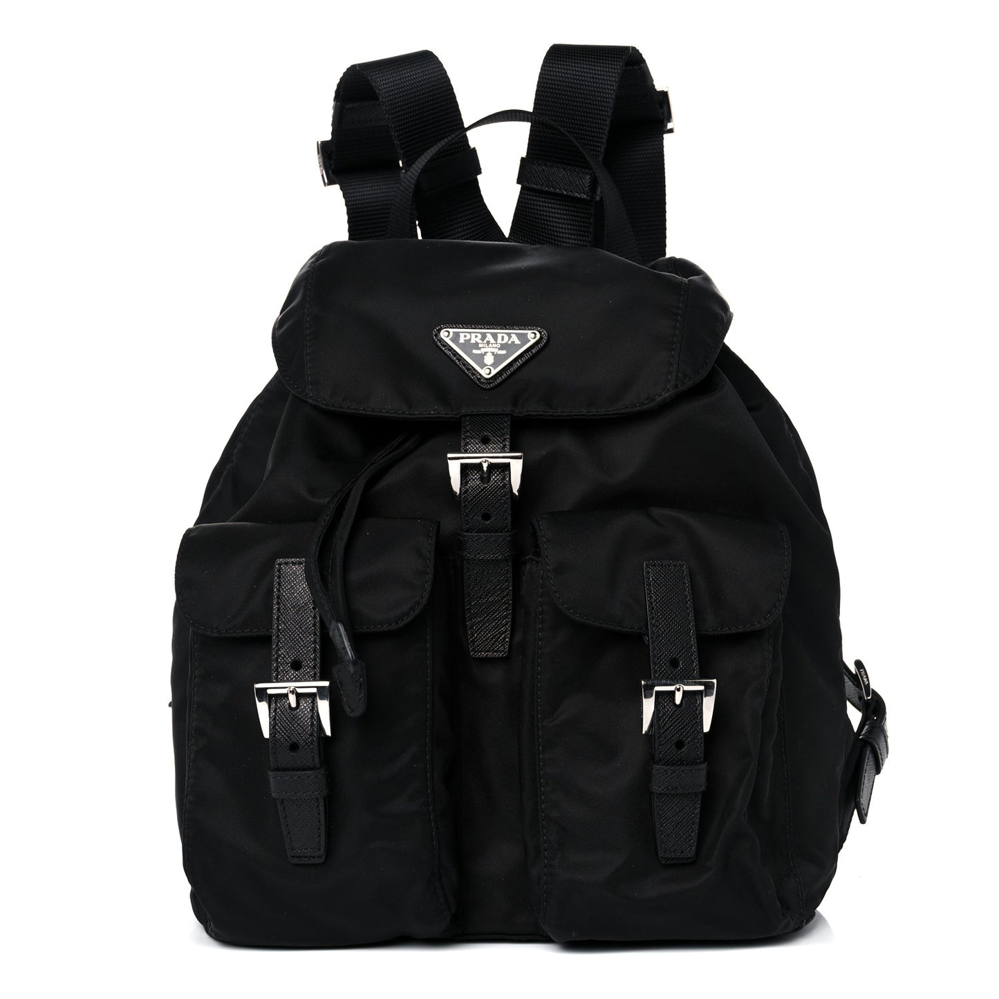 Tessuto Nylon Vela Small Backpack Black