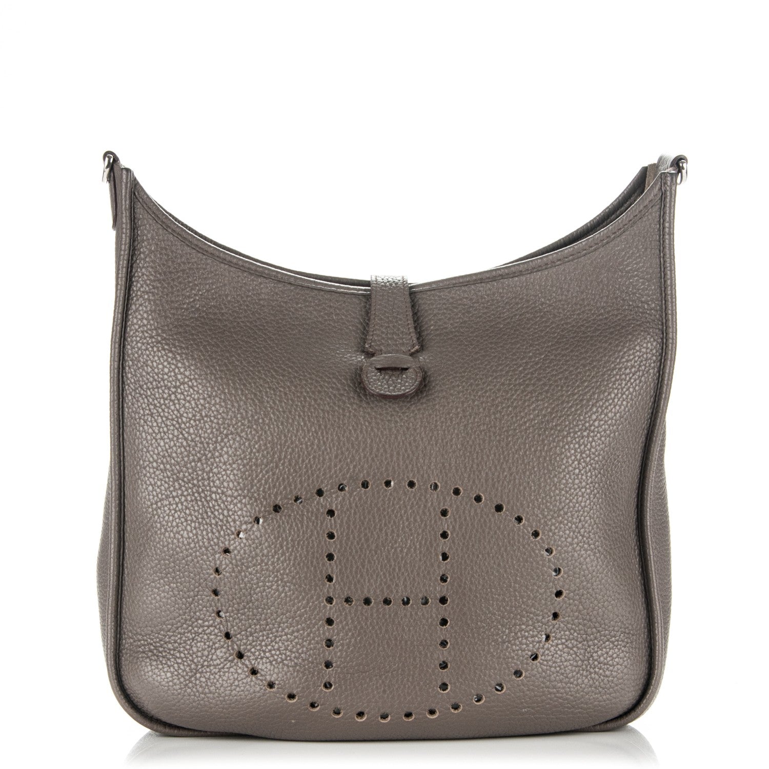 Hermes Taurillon Clemence Evelyne GM Etain 1 of 8