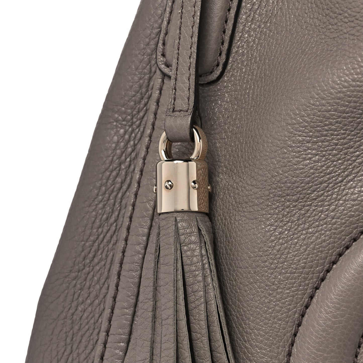 Pebbled Calfskin Medium Soho Shoulder Bag New Fango