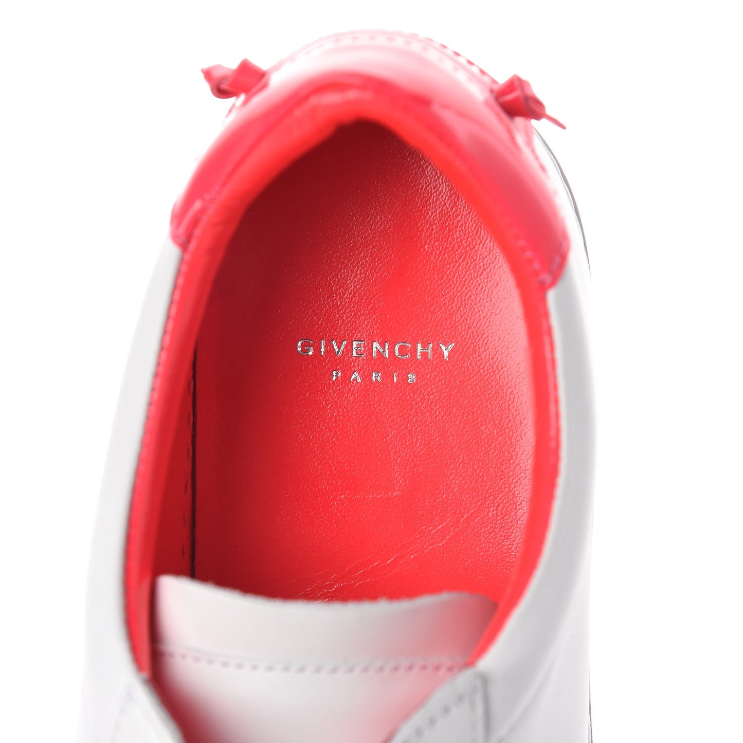 Calfskin Patent Womens Urban Street Sneakers 37 White Neon Pink