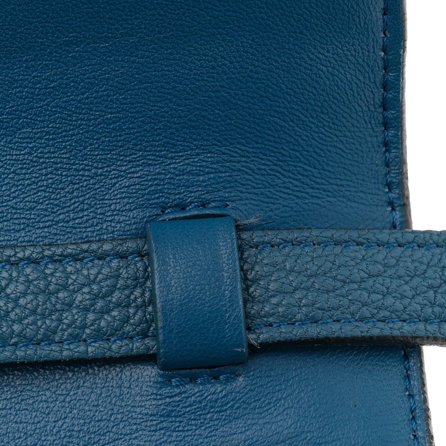 Celine Goatskin Medium Classic Box Flap Bag Deepsea 14 of 15