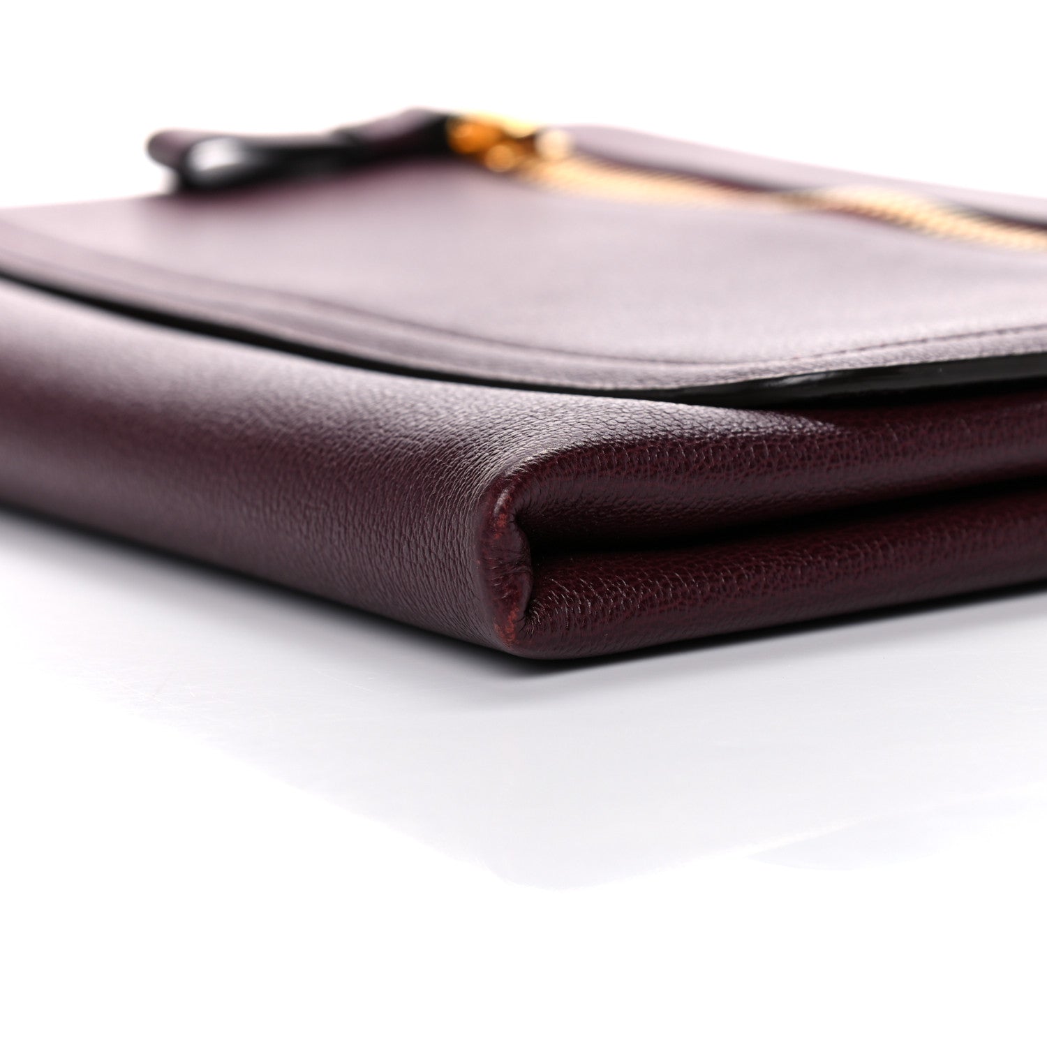 Tom Ford Calfskin Alix Wristlet Burgundy 8 of 9