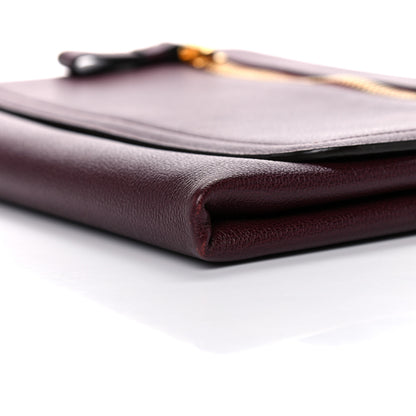 Tom Ford Calfskin Alix Wristlet Burgundy 8 of 9