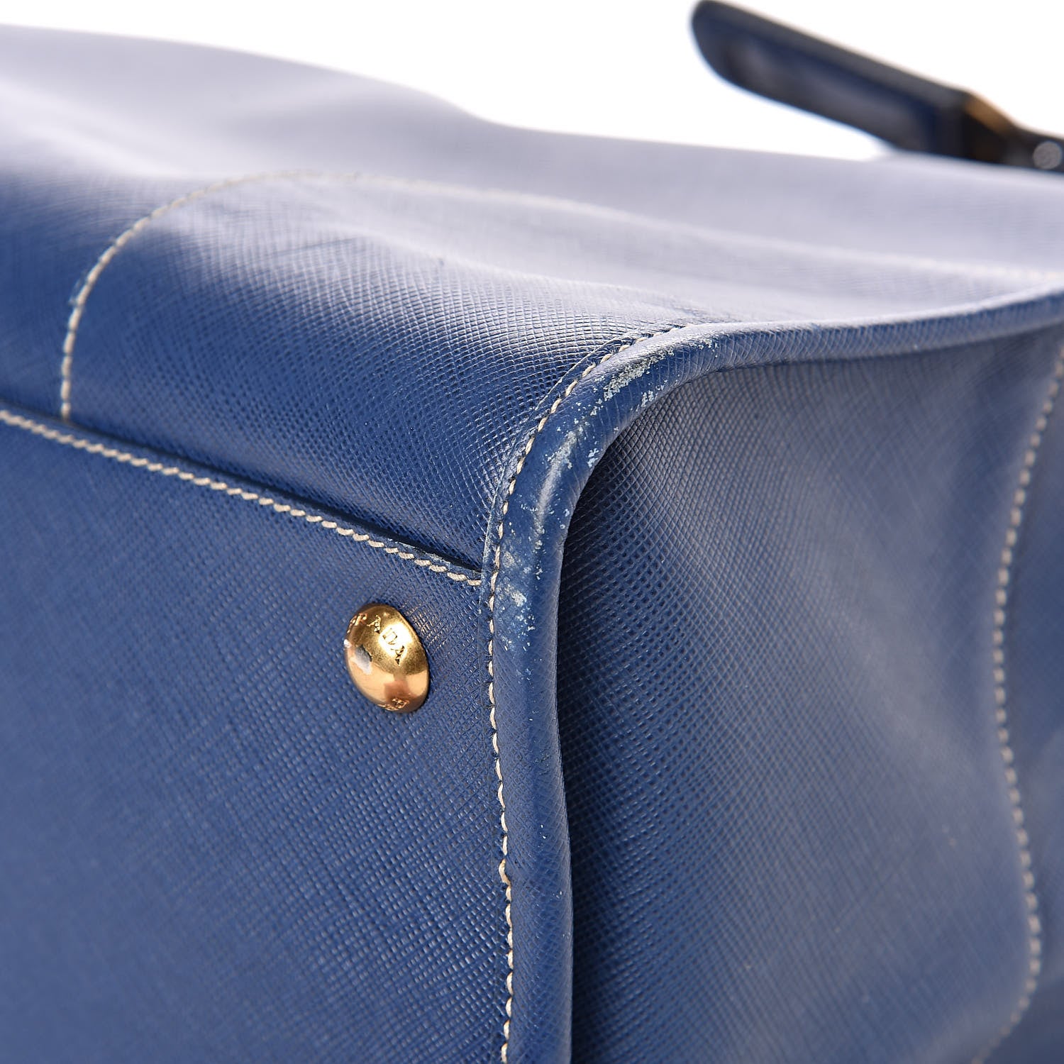 Prada Saffiano Lux Tote Bluette 11 of 20