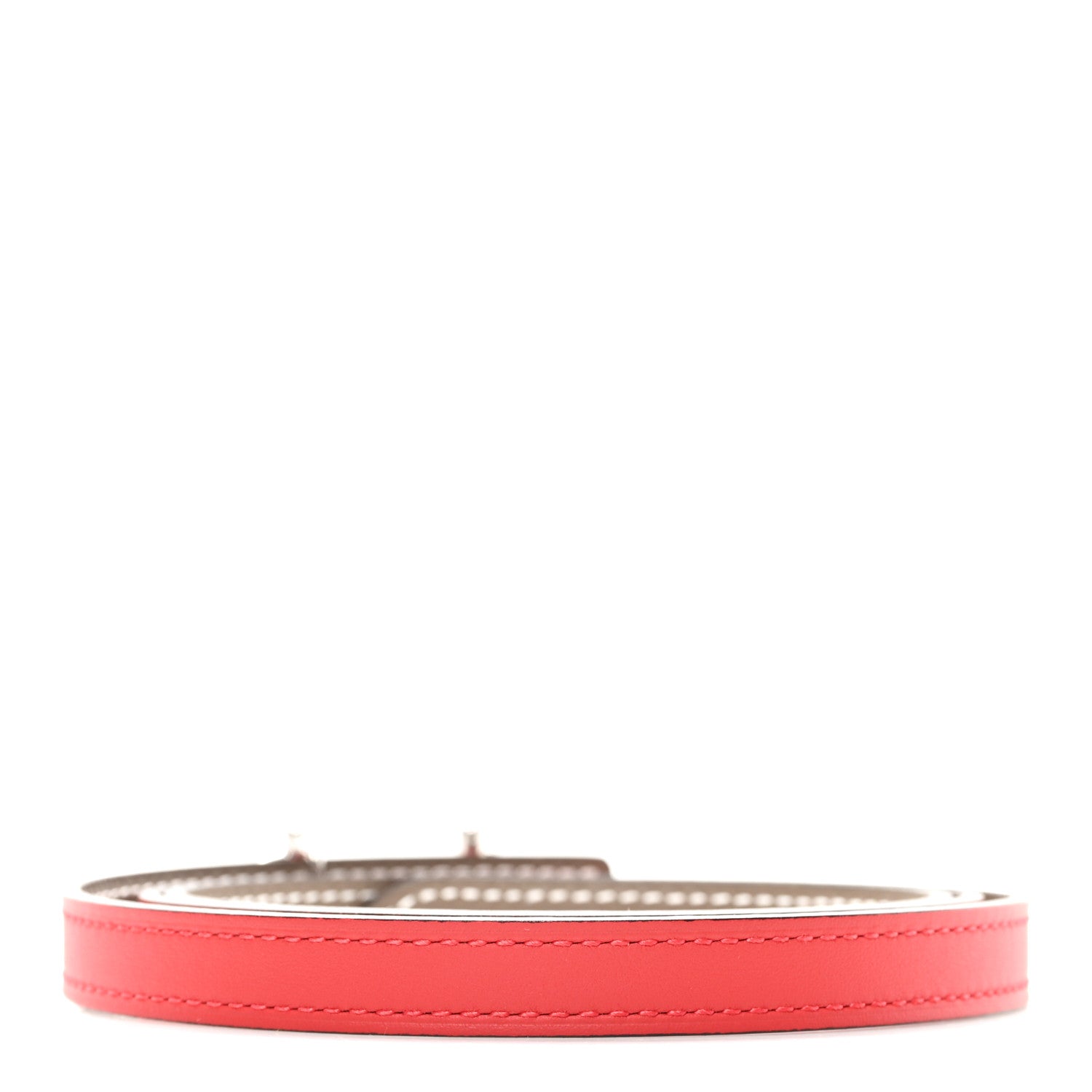 Hermes Swift Epsom 13mm Gamma Belt 90 36 Rouge Radieux Etoupe