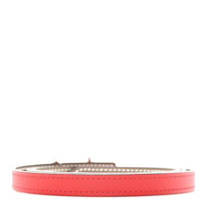 Hermes Swift Epsom 13mm Gamma Belt 90 36 Rouge Radieux Etoupe 2 of 5