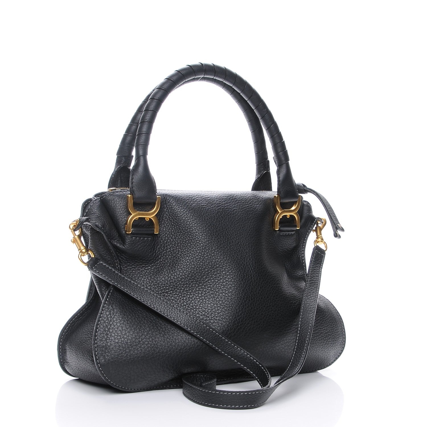 Chloe Calfskin Medium Marcie Satchel Black 4 of 8