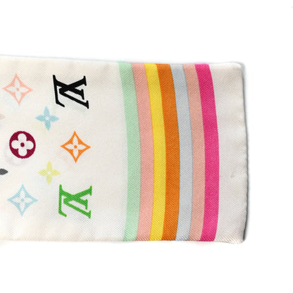 Louis Vuitton Silk Monogram Multicolor Bandeau White 3 of 3