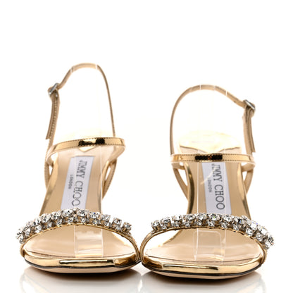 Jimmy Choo Nappa Meira 85 Pumps 37 Gold 2 of 8