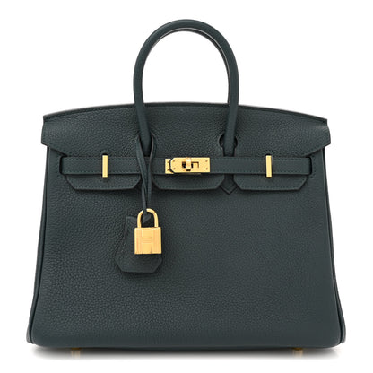 Hermes Togo Birkin 25 Vert Cypress 1 of 11
