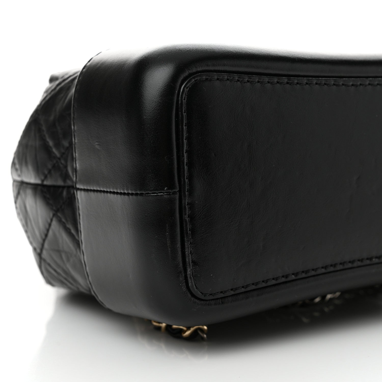 Chanel Aged Calfskin Quilted Small Gabrielle Backpack Black 9 of 11