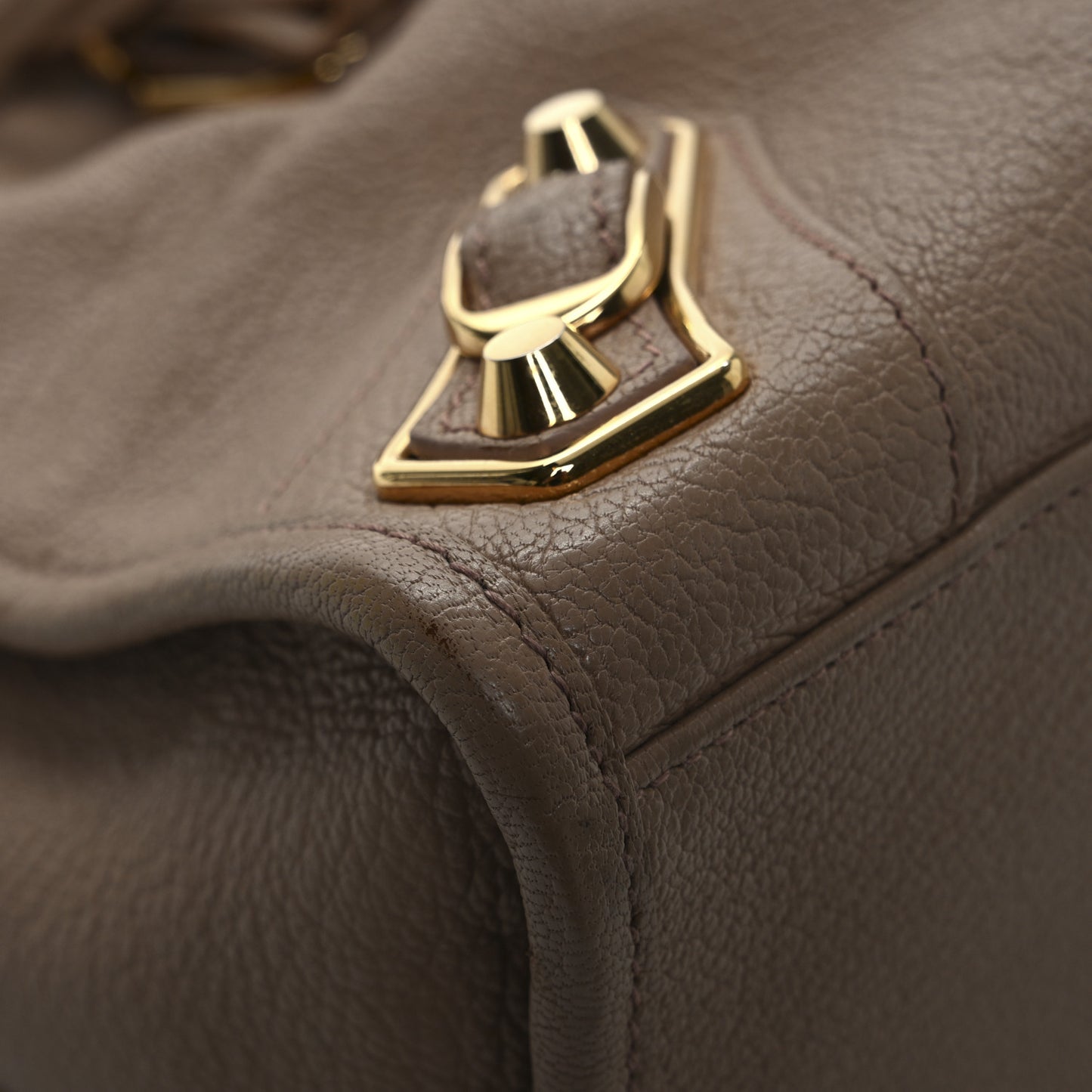 Chevre Gold Metallic Edge Hardware S City Rose Des Sables