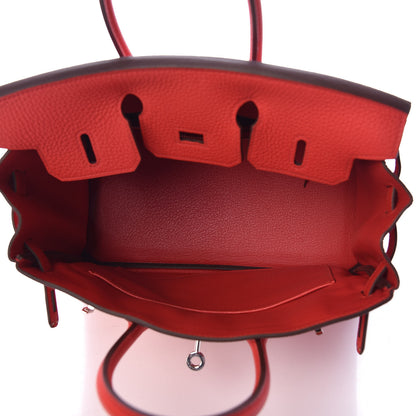 Hermes Togo Birkin 25 Rouge De Coeur 7 of 31