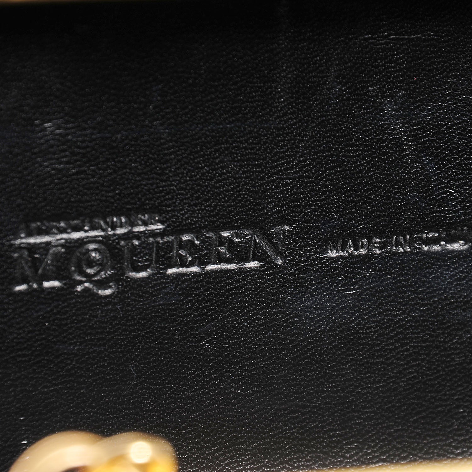 Alexander McQueen Leather Woven Cord Skull Box Clutch Black 5 of 6