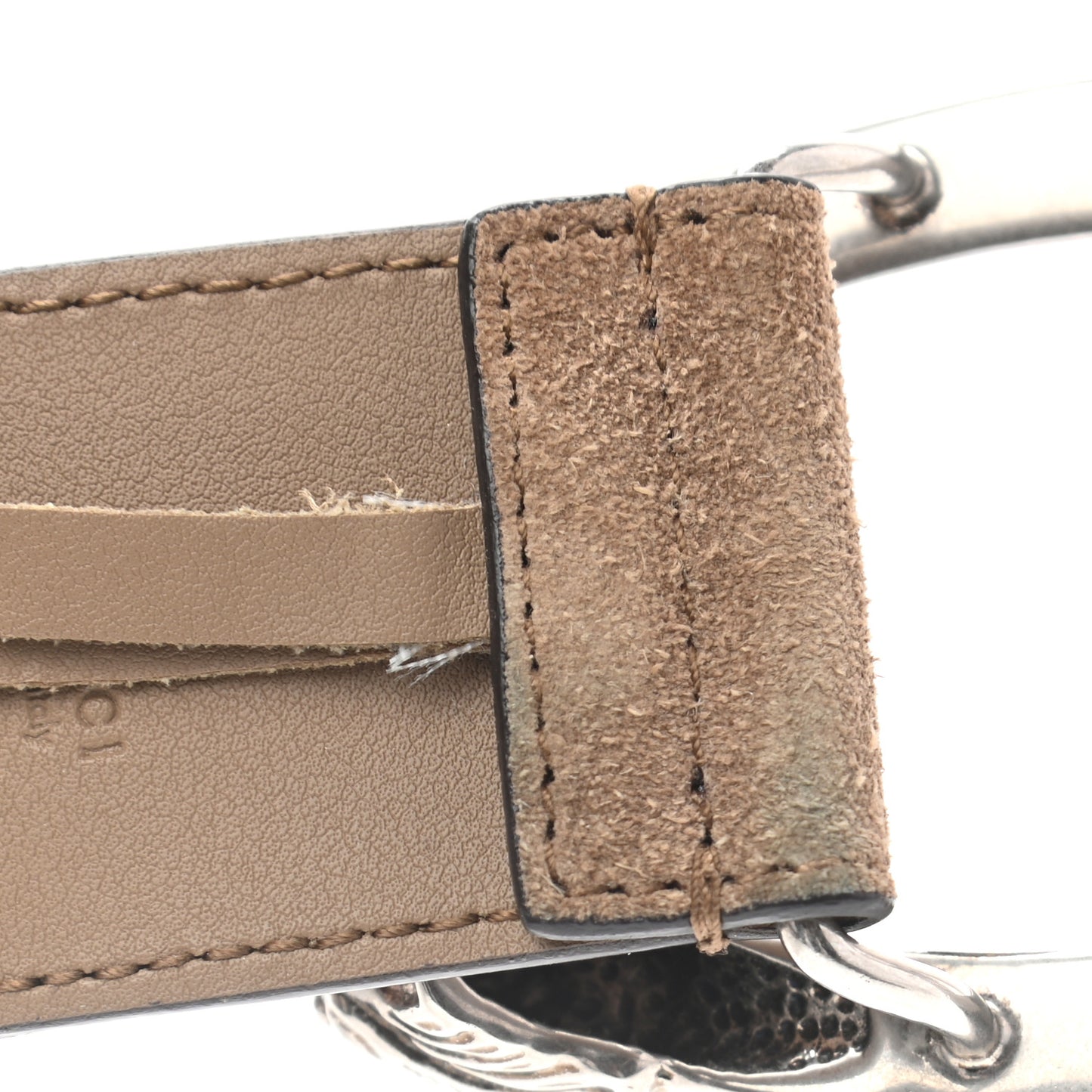 GG Supreme Monogram Suede Dionysus 40mm Belt 75 30 Beige Taupe