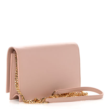 Saint Laurent Smooth Calfskin Classic Monogram Kate Tassel Chain Wallet Marble Pink 2 of 13