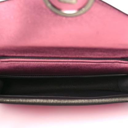 Fendi Vitello Catalan Mirror F is Fendi Medium Envelope Wallet on Chain Fuxia Chiaro 4 of 12
