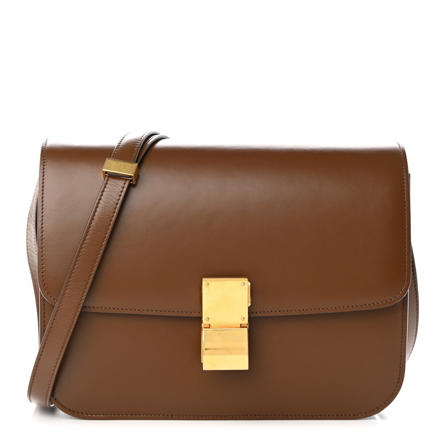 Celine Box Calfskin Medium Classic Box Flap Bag Camel 1 of 18