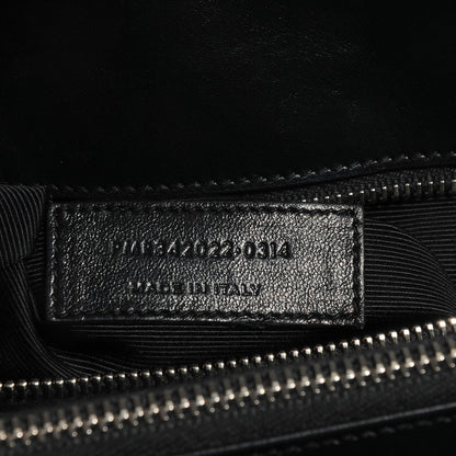 Saint Laurent Studded Matelasse Chevron Monogramme Shopper Tote Black 8 of 10