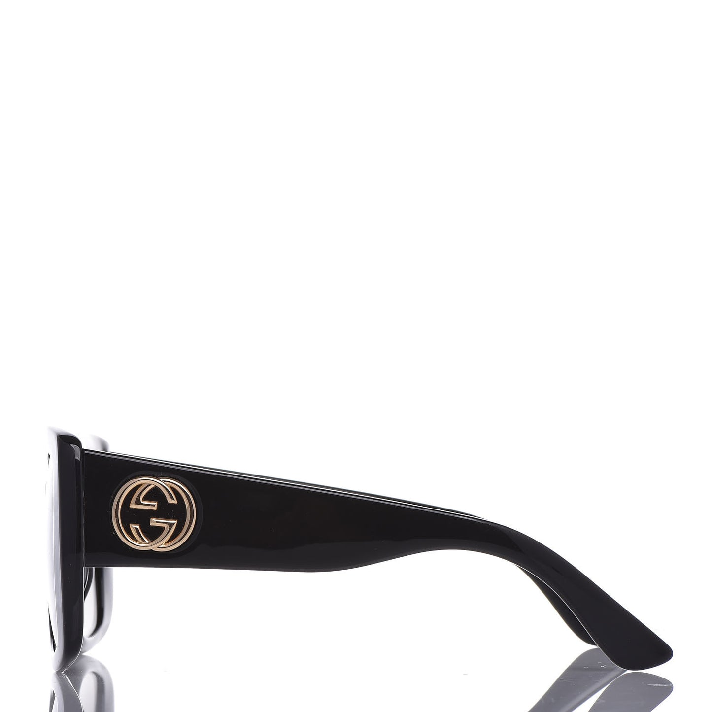 Acetate Square Frame Sunglasses GG0141S Black