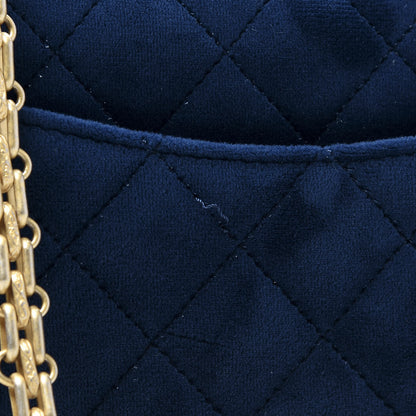 Chanel Velvet Quilted Mini 2.55 Reissue Flap Blue 9 of 9