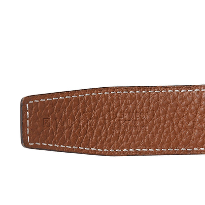 Hermes Box Togo 32mm H Belt 100 Black Gold 9 of 9