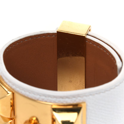 Hermes Epsom Collier de Chien CDC Bracelet S White 4 of 5