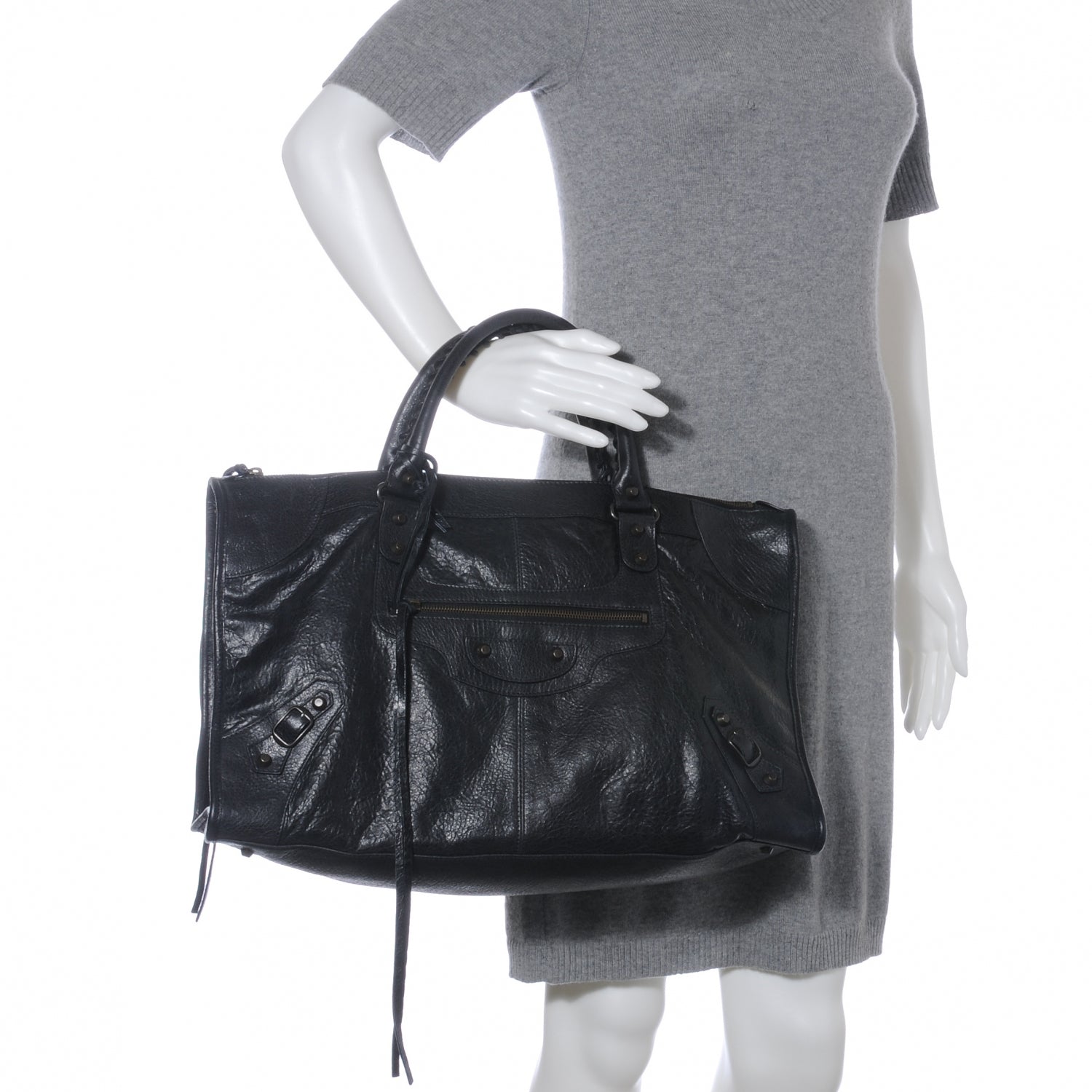 Balenciaga Agneau Work Black 2 of 7