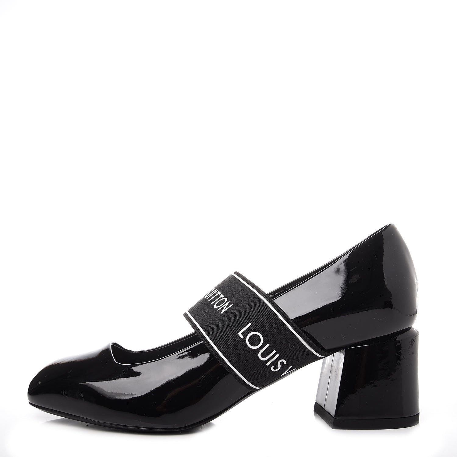 Louis Vuitton Patent Uncover Pumps 35 Black 1 of 9