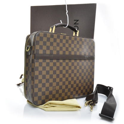Louis Vuitton Damier Ebene Porte Ordinateur Sabana Computer Case 2 of 8