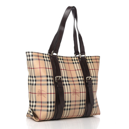 Burberry Haymarket Check Tote Chocolate 3 of 11