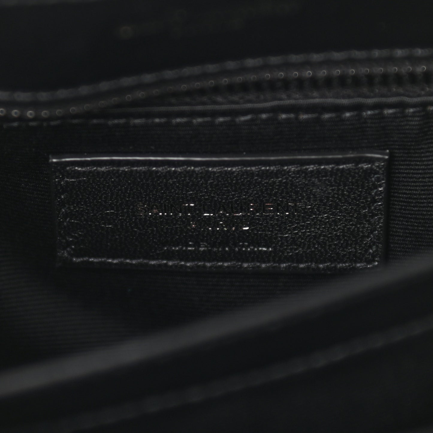 Calfskin Y Quilted Monogram Toy Loulou Crossbody Bag Black