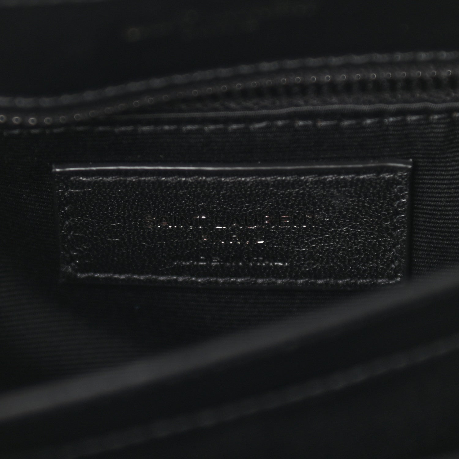 Saint Laurent Calfskin Y Quilted Monogram Toy Loulou Crossbody Bag Black 6 of 10