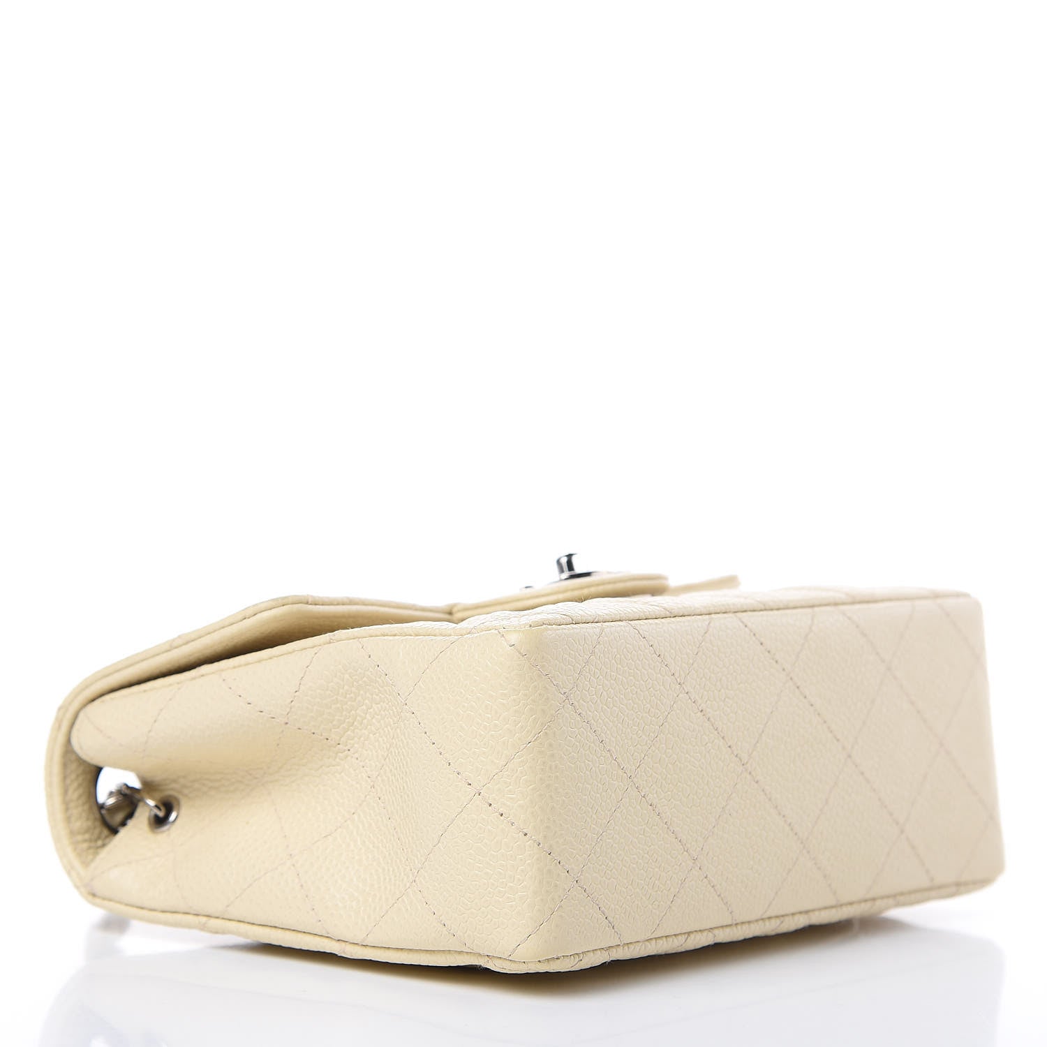 Chanel Caviar Quilted Mini Square Flap Light Beige 4 of 12