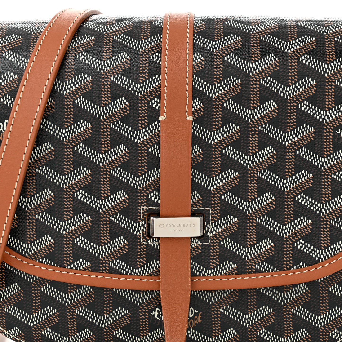 Goyardine Belvedere II PM Messenger Bag Black Gold