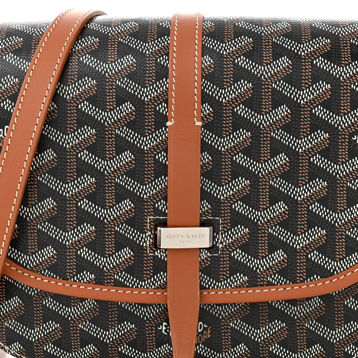 Goyard Goyardine Belvedere II PM Messenger Bag Black Gold 7 of 9