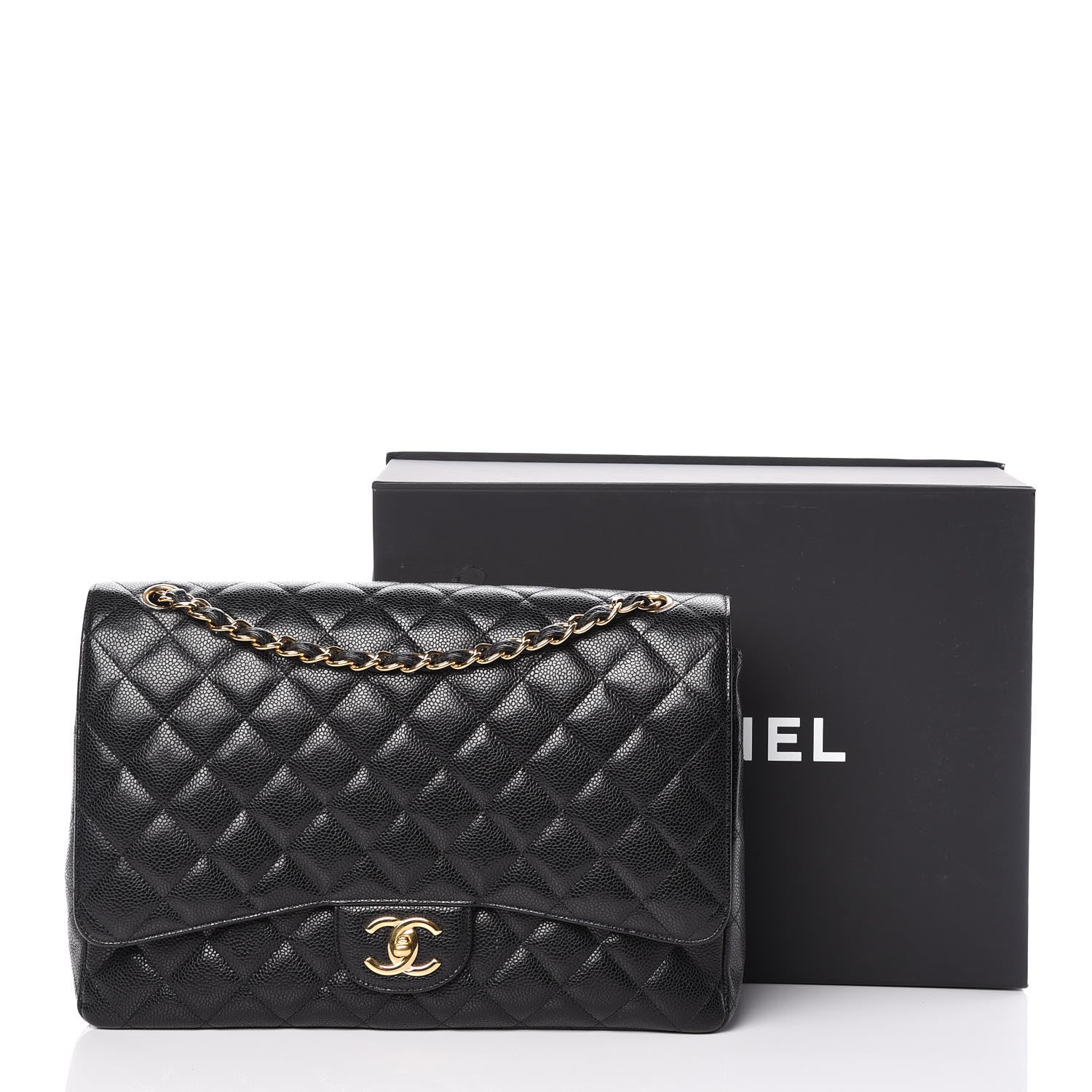 Chanel Caviar Quilted Maxi Double Flap Black 13 of 13