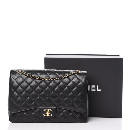 Chanel Caviar Quilted Maxi Double Flap Black 13 of 13