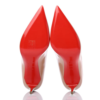 Christian Louboutin Patent Kate 85 Pumps 37.5 Nude 5 of 7
