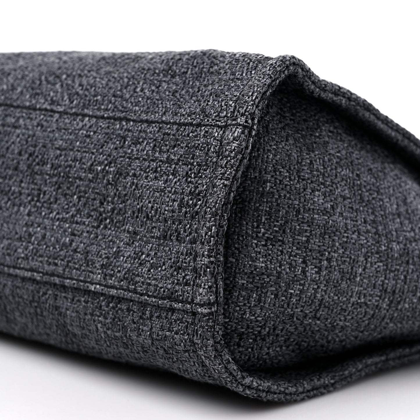 Lurex Boucle Small Deauville Tote Black