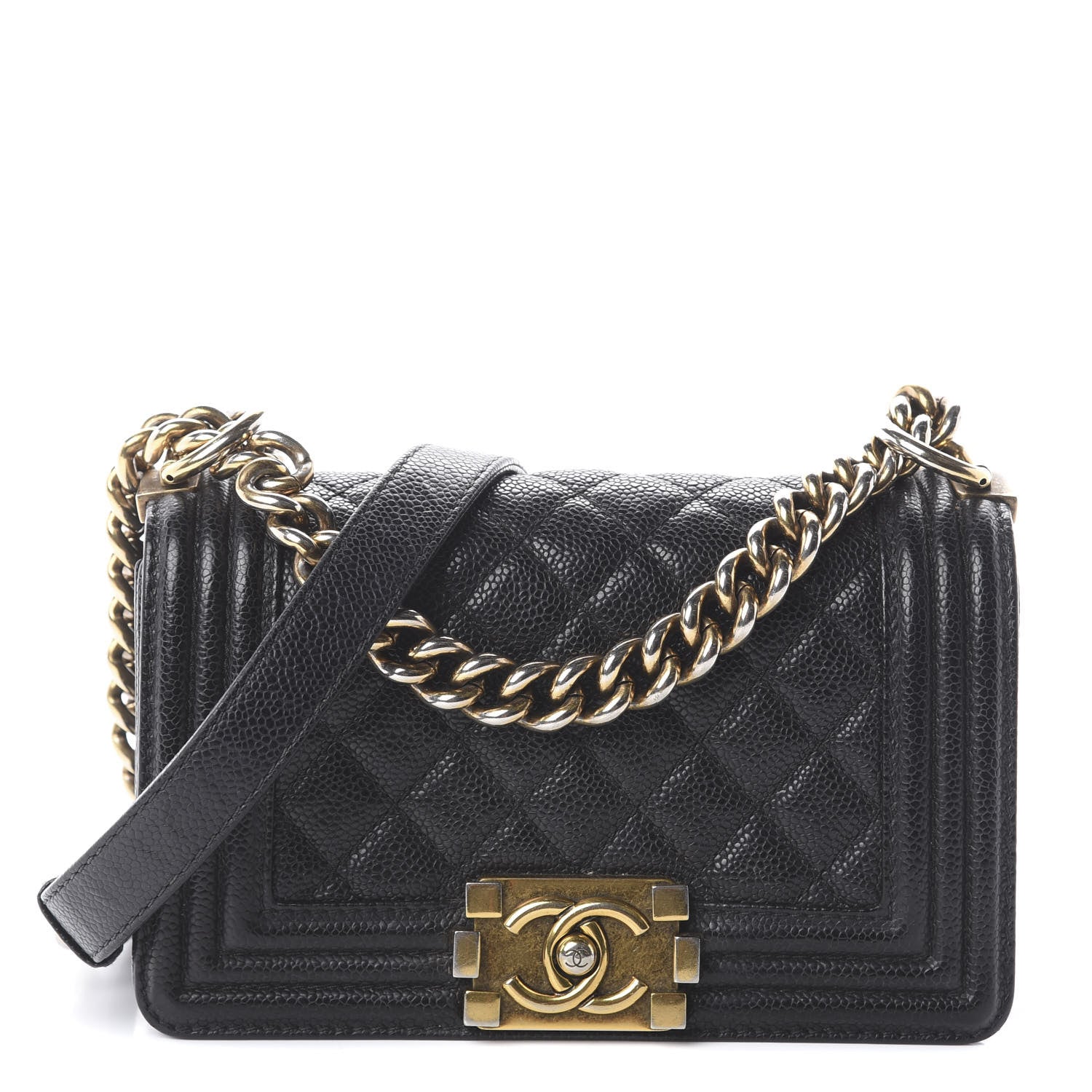 Chanel Caviar Quilted Small Boy Flap Black 1 of 8