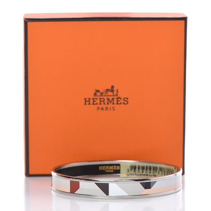 Hermes Enamel Printed Narrow Perspective Cavaliere Bracelet 70 6 of 6