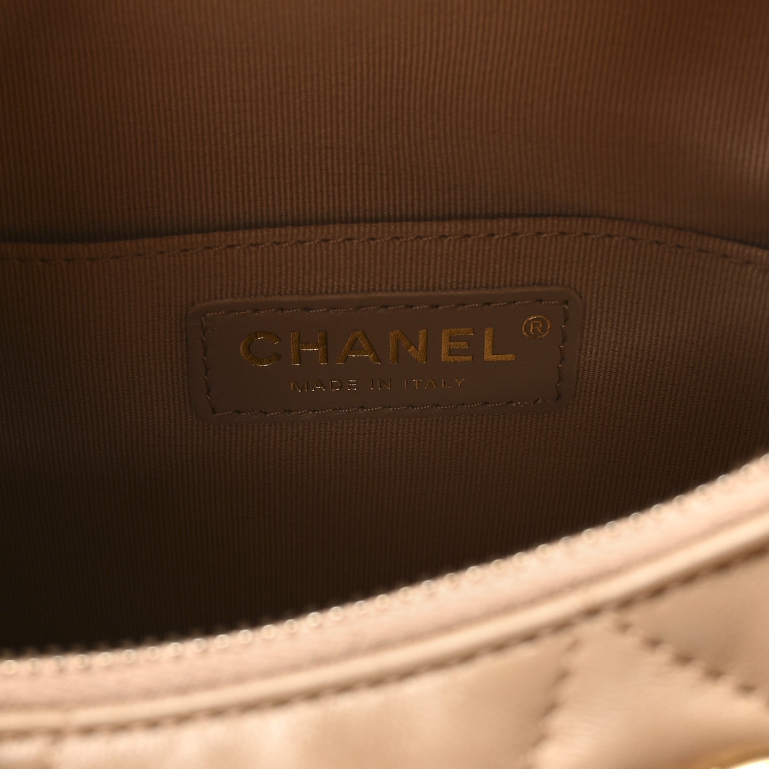 Chanel Lambskin Quilted Hobo Beige 5 of 10